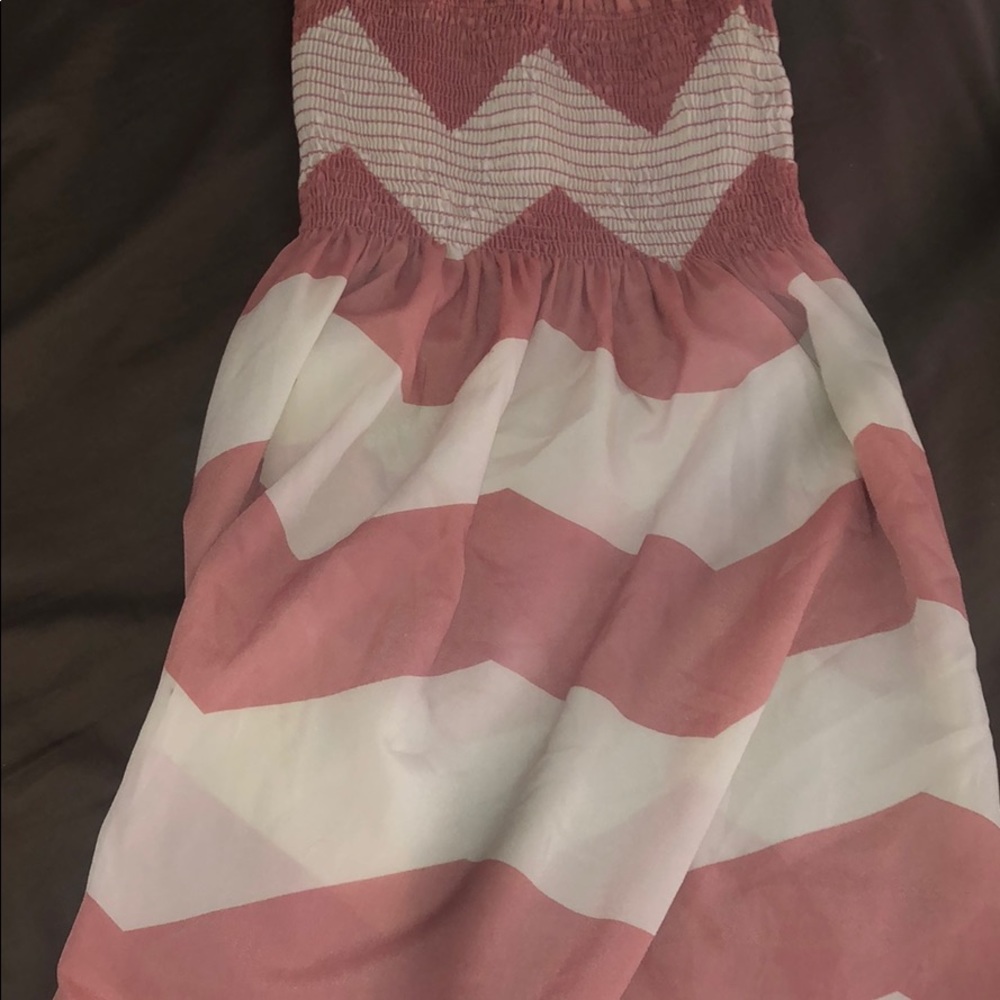Chevron ankle dress